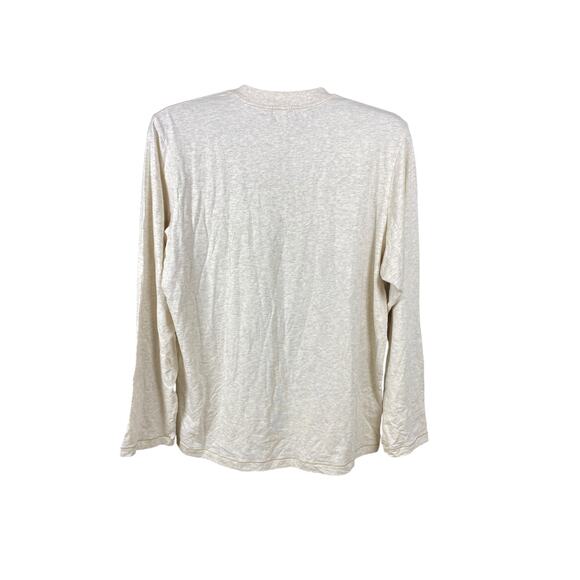 SKIMS Women’s Long Sleeve Crew Neck Top Beige Size M | Everyday Essential Tee - Picture 3 of 7